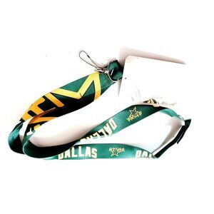 Dallas Stars NHL Lanyard Keychains Double Sided W/Clip And Multi Logos New